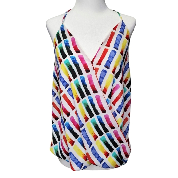 Aqua Halter Corful Top Size Medium - Picture 1 of 6